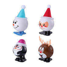 Load image into Gallery viewer, PRETYZOOM 4Pcs Christmas Clockwork Toy Wind Up Toys Santa Walking Toys Christmas Goody Bag Filler Holiday Party Favor for Kids Toddlers
