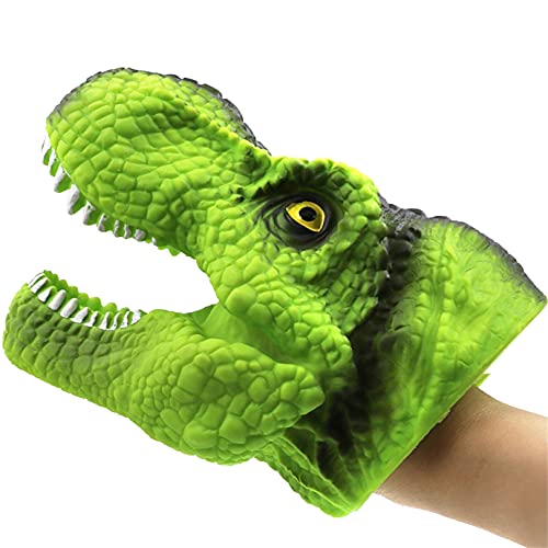 GREEFE Dinosaur Hand Head Hand Puppet Toys Kids Gifts Animal Toy (Red)