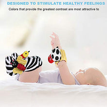 Load image into Gallery viewer, Baby Rattle Toy,Wrist Bell Strap Rattles Foot Socks Finder Foot Finder Cute Socks Rattle for Kids(XS)
