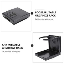 Load image into Gallery viewer, TOYANDONA Foldable Car Cup Holder Collapsible Car Bottle Rack Foosball Table Organize Rack Car Foldable Arshtray Rack Can Hold Mugs Large Drinks Any Size Bottle Black
