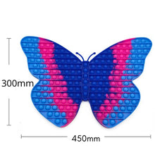 Load image into Gallery viewer, Jumbo Pop Fidgets 45cm 17.7in Giant Big Size Butterfly Popper Fidget Toys for Girls, Kids Birthday Party Classroom, Autism Sensory Toy Relieves Anxiety (#7 Pink Blue)
