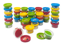Load image into Gallery viewer, Sesame Street 1oz Dough Cans, 12 Packs of 4-Count Dough, 48 Tubs of Dough Total, Elmo Red, Cookie Monster Blue, Oscar Green, Big Bird Yellow
