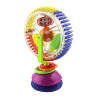 SOIMISS Baby Rattle Toys with Paperboard Tricolor Multi- Touch Rotating Ferris Wheel Suckers Toy Creative Educational Baby Toys (Random Color)