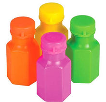 Load image into Gallery viewer, Rhode Island Novelty 1.75 Inch Neon Bubble Bottles, Pack Of 48
