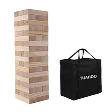 Load image into Gallery viewer, TUAHOO Outdoor Games Giant Tumbling Timbers Tumble Tower Blocks Games Wooden Stacking Game for Adult Kids Family Fun ( 2 FT to 4 FT )
