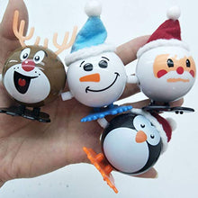 Load image into Gallery viewer, Healifty 8pcs Christmas Wind Up Toy Santa Deer Penguin Snowman Clockwork Toy Walking Toy Gift Goody Bag Fillers for Kids
