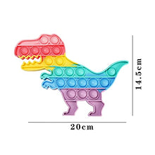 Load image into Gallery viewer, ONEST 1 Piece Silicone Push Pops Bubbles Fidget Sensory Toy Funny Pops Fidget Toy Autism Special Needs Stress Reliever Toy (Dinosaur Style)
