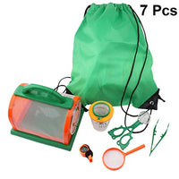 DOITOOL 1 Set Outdoor Explorer Kit, Nature Toys, Useful Telescope Insect Observation Kit for Camping, Hiking (Green)