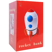 Load image into Gallery viewer, Hapinest Ceramic Piggy Bank for Boys, Rocket
