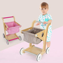 Load image into Gallery viewer, TOYANDONA Mini Shopping Cart Toy Handcart Shopping Trolley Mobile Holder Storage Basket for Home Birthday Baby Shower Table Centerpiece Decoration Gifts
