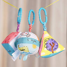 Load image into Gallery viewer, chengzui Baby Rattle Plush Pendant Toy Early Development Activity Multi-Sensory Soft Activity Shape Set Puzzle Cloth Ball Bedside Bell (3Pcs/Set)
