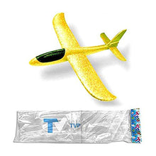 Load image into Gallery viewer, 19&quot; Airplane, Manual Throwing, Fun, challenging, Outdoor Sports Toy, Model Foam Airplane for Boys &amp; Girls (Yellow) 1PK
