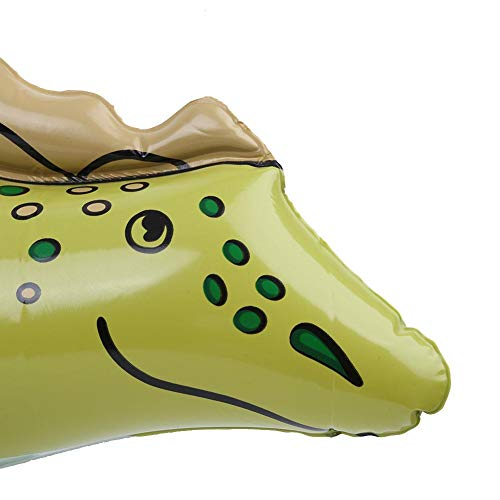 Simulation Inflatable Dinosaur, Quality PVC(Stegosaurus with a Row of Teeth on The Green Back)