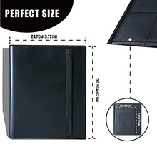 Load image into Gallery viewer, 9 Pockets Trading Card Binder, Card Collectors Album Folder Waterproof Double-Sided 360 Side Loading Pockets for Trading Cards/Sports Card/Game Cards OS0720BK
