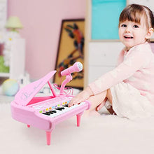 Load image into Gallery viewer, OKREVIEW Pink Piano- Toys for 1 2 3 4 Year Old Girls Birthday Gifts, 24 Keys Microphone Multi Functional Musical Electronic Toddler Piano Toys for 1+ Year Old Girls Xmas Gifts

