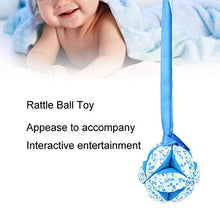 Load image into Gallery viewer, Rattle Ball Toy Interesting Cloth Fabric Colored Ball Toy, for Infant Having Fun(Blue)
