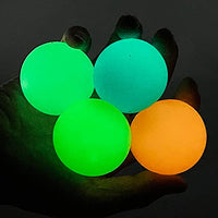 Glow in The Dark Sticky Ceiling Balls, Stress Ball for Adults and Kids,Glow Sticks Balls, Obsessive-Compulsive Disorder, Anxiety Fun Toys (4PCS)