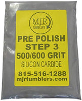 MJR Tumblers 5 LB per Polish 500 600 Silicon Carbide Rock Refill Grit Abrasive Media Step 3 USA