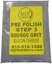 Load image into Gallery viewer, MJR Tumblers .5 LB per Polish 500 600 Silicon Carbide Rock Refill Grit Abrasive Media Step 3 USA
