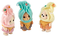 Calico Critters Ice Cream Cuties, Limited Edition Playset with 3 Collectible Figures and Costume Accessories