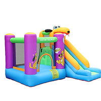 Doctor Dolphin Bounce House for Adults & Kids, Jumping Castle with Puppy Slide Outdoor, Inflatable Bouncer with Blower