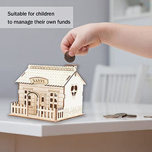 Load image into Gallery viewer, Villa Piggy Bank, Firm and Sturdy Large Capacity Wooden House Piggy Bank for Home
