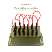 Load image into Gallery viewer, Escape Room Prop Plug in Box Takagism Game Props All Wires are Inserted into The Right Sockets to Unlock Adventure Secrets Game Props (with Audio)
