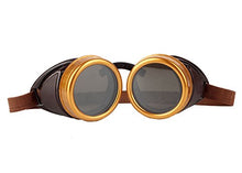 Load image into Gallery viewer, OMG_Shop Vintage Round Steampunk Goggles Victorian Style Gothic Glasses Eyewear
