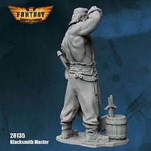 Load image into Gallery viewer, Blacksmith Figure Kit 28mm Heroic Scale Miniature Unpainted First Legion
