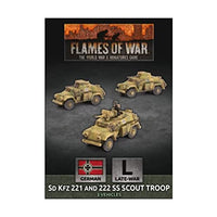 Flames of War: Late War German Waffen SS Sd Kfz 221 and 222 Scout Troop (GBX157)