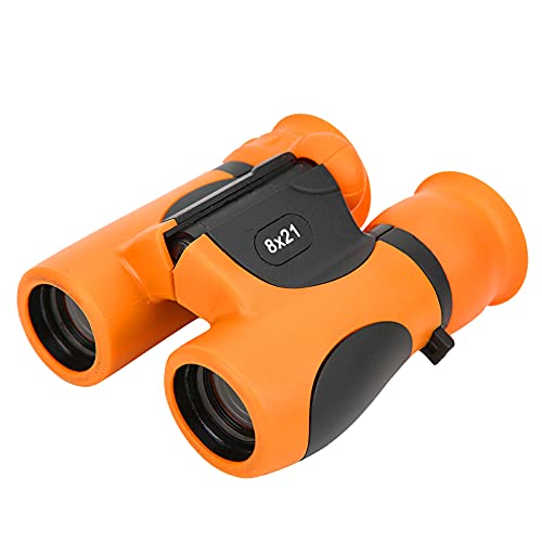 Binoculars for Kids, 8x21 Portable Mini Handheld Outdoor Children Binocular Telescope Toy Kid Best Gifts for 3-12 Years Boys Girls for Bird Watching,Travel, Camping, etc(Orange)