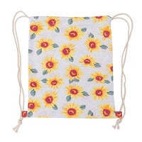 NUOBESTY Drawstring Bag Sunflower Cinch Backpack for Children String Bags Women Backpacks for Home Travel Gift