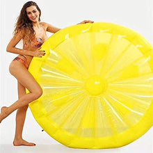 Load image into Gallery viewer, wan Qin Swim Rings, Swim Rings Pool Floating Inflatable Float Toy Adult Floating Row Inflatable Lemon Boat Floating
