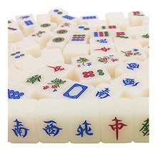Load image into Gallery viewer, XIAOQIU Mahjong Sets Chinese Chinese Mahjong Game Set, 40mm Tile with Wooden Box, 144+2 Tiles, 3 Dice for Chinese Style Gameplay Only Mah Jongg Set
