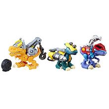 Load image into Gallery viewer, Chomp Squad Playskool Dino Bundle, Dinosaur Toy 3-Pack with Backsplash, Tow Zone and Drill Bite Dinosaur Figures for Kids 3 Years and Up
