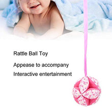Load image into Gallery viewer, Zerodis Baby Gripping Balls, Colored Ball with Ribbon Rattle Ball Toy Decorative Props for Boys Girls(red)
