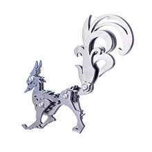 Load image into Gallery viewer, Haoun 3D Metal Puzzle Model DIY Assembly Animal Model Stainless Steel Model Kit Jigsaw Puzzle Brain Teaser Educational Toy, Desk Ornament - Nine-Tailed Fox
