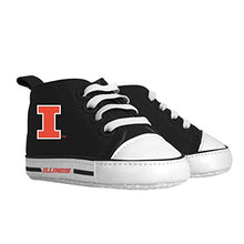 Load image into Gallery viewer, Baby Fanatic NCAA Legacy Infant PRE-Walker Hightops, Illinois Illini, for Ages 0 to 6 Months
