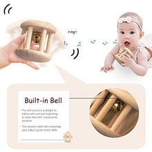 Load image into Gallery viewer, Wooden Baby Toys Wooden Rattle 4PC Handmade Natural Organic Preschool Baby Grasping Toy
