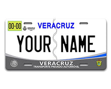 Load image into Gallery viewer, BRGiftShop Personalized Custom Name Mexico Veracruz 6x12 inches Vehicle Car License Plate
