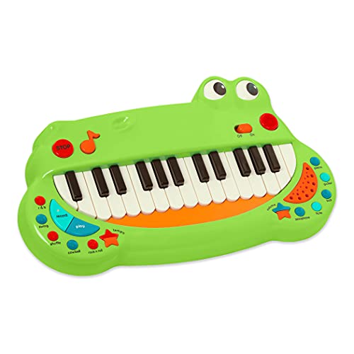 Battat  Toddler Piano Toy  Musical Instrument for Kids, Children  Animal Keyboard Piano with 5 Instrument Settings  Crocodile Piano - 2 Years +