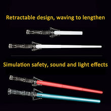 Load image into Gallery viewer, JWPavilion Light Up Saber Toy Sword for Kids 7 Colors Stretch 2-in-1 LED Laser Savers Scream Space Dual Sabers Plastic Swords Christmas Birthday Gifts for Boys Halloween Games Party Favors(2 Sets)
