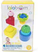 Load image into Gallery viewer, Lalaboom - Shapes and Educational Pop Beads  12 Pieces - Ages 10 Months to 2 Years - BL660
