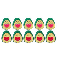 NUOBESTY 10Pcs Animal Stress Toys Kawaii Stress Toys Avocados Squeeze Toys Mini Novelty Gifts for Kids Birthday Party Supplies Favors Goodie Bags Fillers