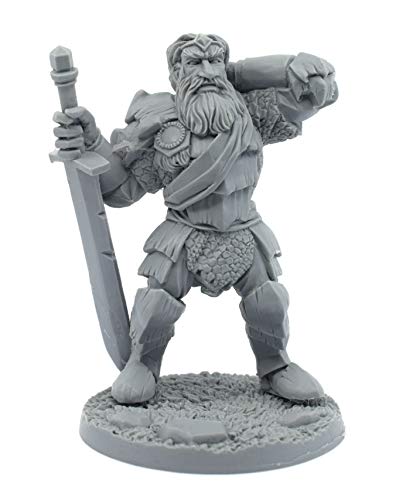 Stonehaven Miniatures Storm Giant Miniature Figure, 100% Urethane Resin - 92mm Tall - (for 28mm Scale Table Top War Games) - Made in USA