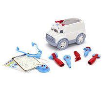 Load image into Gallery viewer, Green Toys Ambulance &amp; Doctor&#39;s Kit Role Play Set, Red/Blue
