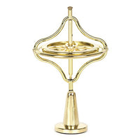 CHANGAIDA Metal Gyroscope Anti-Gravity Spinning Top Balance Toy Gift (Golden)