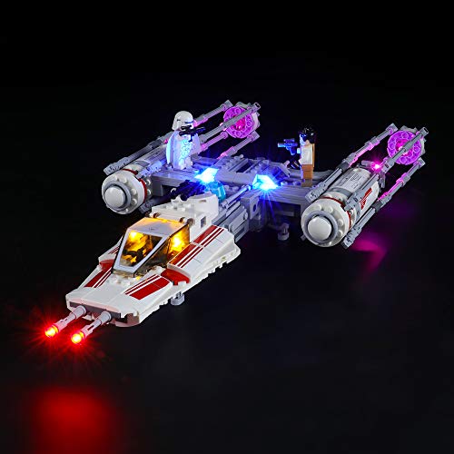 BRIKSMAX Led Lighting Kit for Resistance Y-Wing Starfighter - Compatible with Lego 75249 Building Blocks Model- Not Include The Lego Set