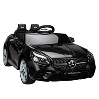 TOBBI 12V Kids Ride On Car, Mercedes Benz Licensed Kids Electric car w/ LED Lights, Forward/Reverse Function for Boys Girls,Black