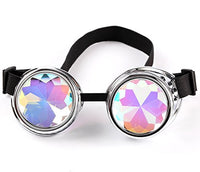FOCUSSEXY kaleidoscope Steampunk Goggles Glasses Welding Gothic